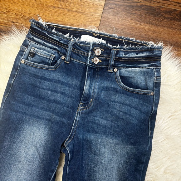 Kancan Estilo Blue Distressed Denim Skinny Jeans size 5/26 - Picture 3 of 8
